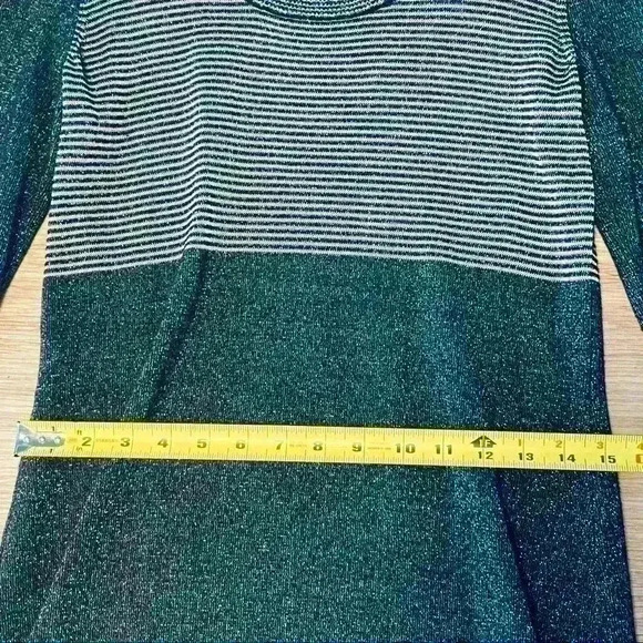 TOMMY  HILFIGER KNIT CREPE GREY DRESS SIZE LARGE - Picture 10 of 10